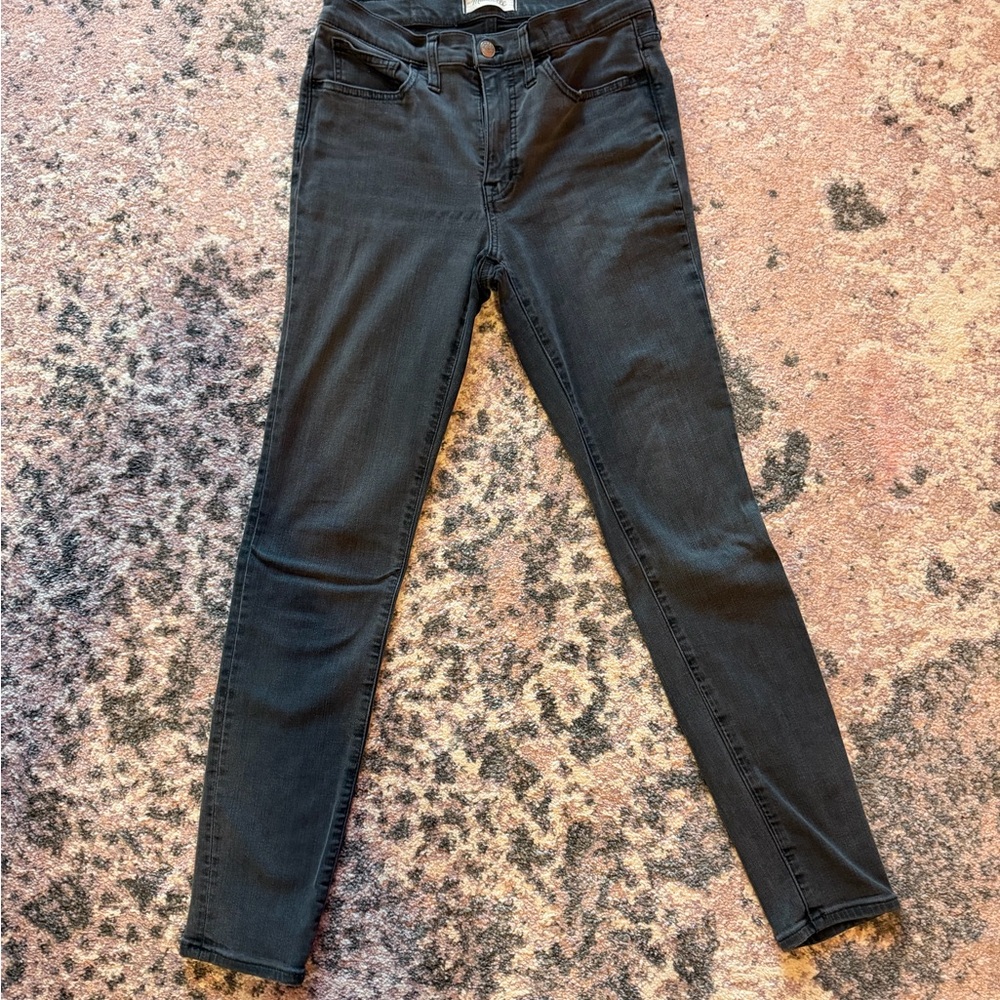 Madewell Women's Dark Gray Skinny Jeans